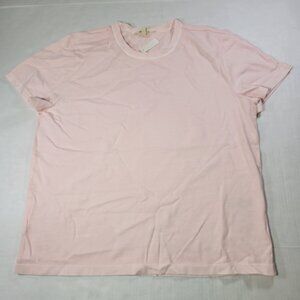 Madewell Pink Women Cotton Perfect Crewneck Short Sleeve T-Shirt Size M